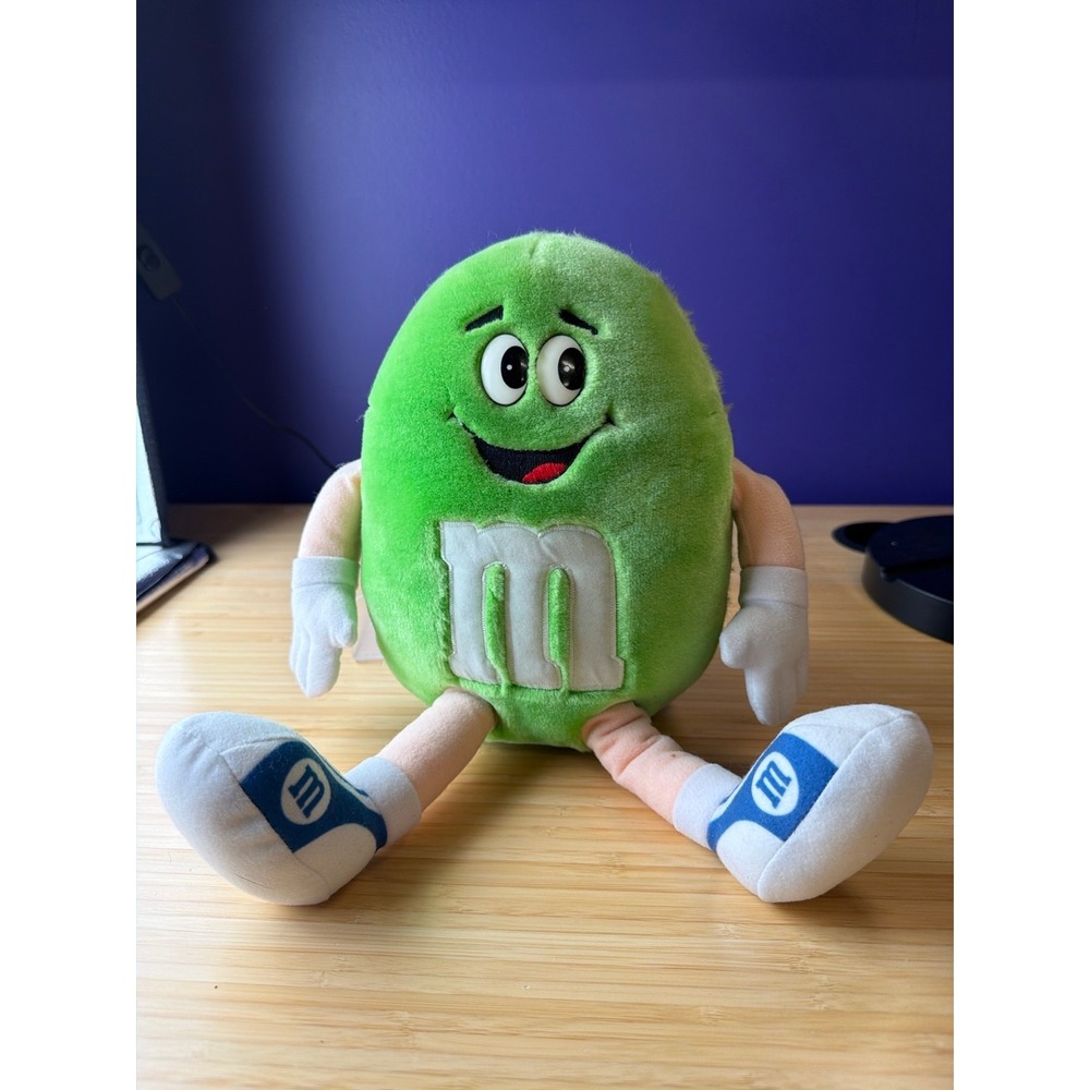 Vintage‎ M&M's Green Candy Plush 14" Caltoy 1987 Korea Stuffed Toy